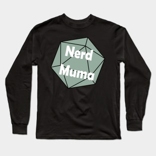 Nerd Muma Dice (orange) Long Sleeve T-Shirt